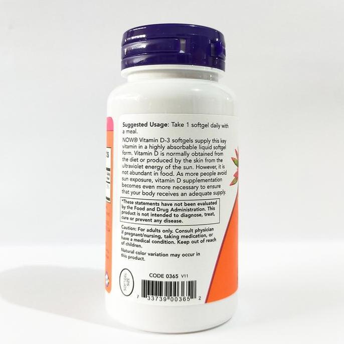 Bitamin- Now Foods Vitamin D3 1000Iu Now Food Vit D3 D-3 1000Iu 1000 Iu 180S