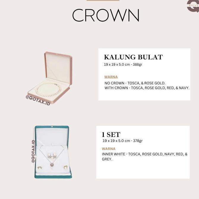 Kotak Perhiasan Mewah Kulit/Jewelry Box Set /Cincin/Kalung/Gelang/1Set HS