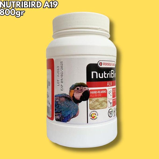 Dbutsu- Nutribird A19 Pakan Lolohan Versele Laga Nutri Bird Kemasan 800Gr