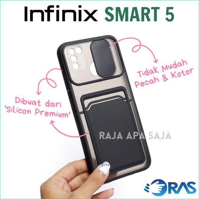 Soft Case INFINIX SMART 5 Dompet Kartu Silikon Casing Infinik Smart5