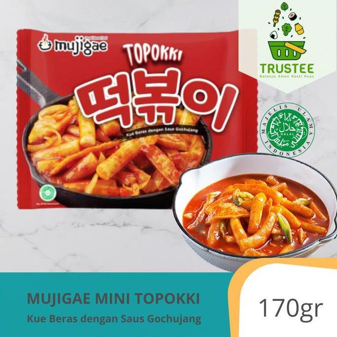 Mujigae Topokki Tteokbokki Kue Beras Saus Gochujang Instan Halal 170gr