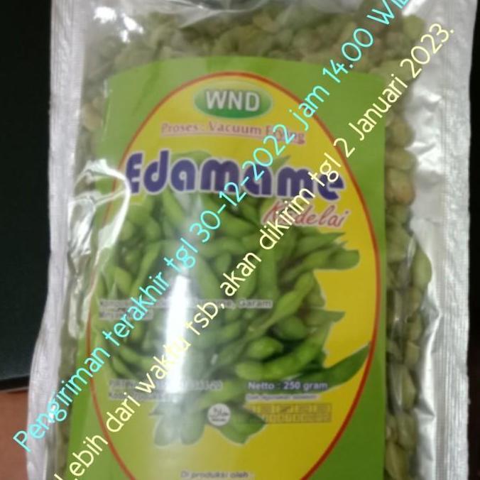 Edamame Crispy Snack Kacang Edamame Goreng Edamame Vacuum WND 250 gram
