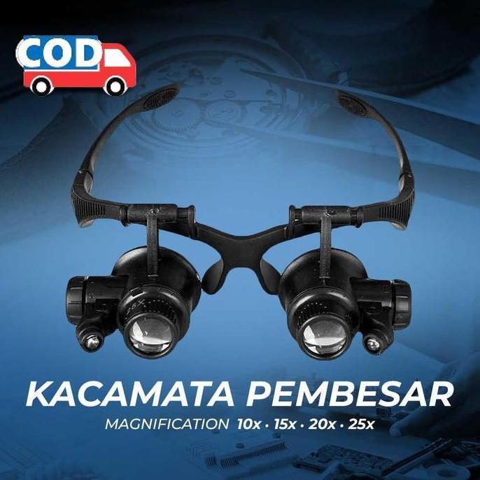 Kacamata Pembesar Servis Hp Elektronik Mikroskop Magnifier 25x Service Objek Kecil