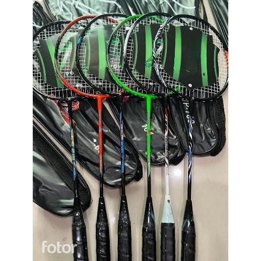 Smastr- Raket Badminton Senar Jp Power / Raket Jp Power Carbon Dewasa Anak + Tas 20Lbs