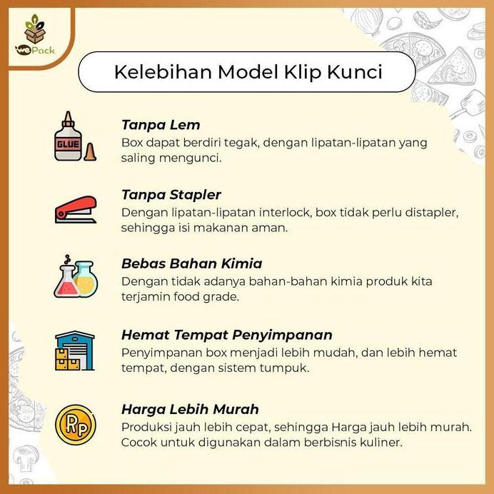 Food Pail Paper Medium 10oz Box bento Coklat Kraft 290GSM Laminating M