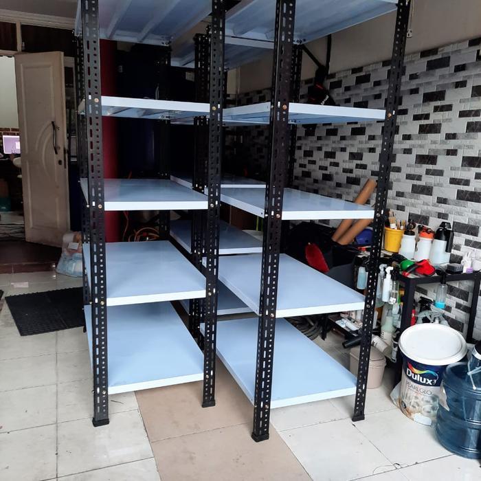Rak Siku Besi 5 Ambalan 100 x 60 x 200 cm (P x L x T)
