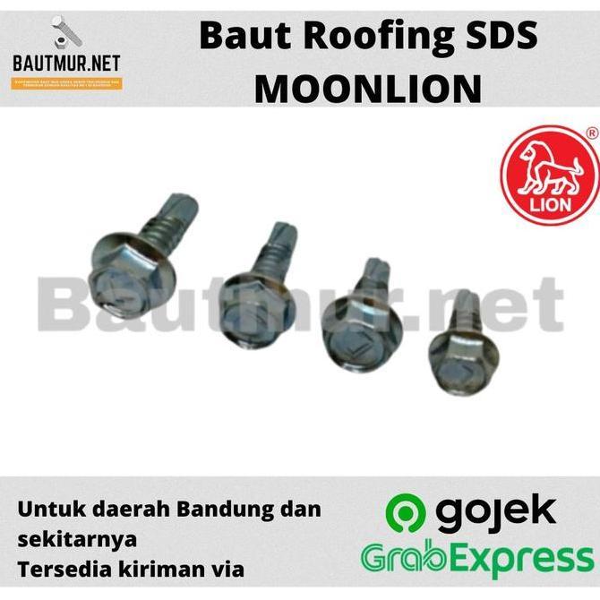 Nutbolt- Sekrup Roofing Sds 12X20 | Roofing Sds Moon Lion 100Pc