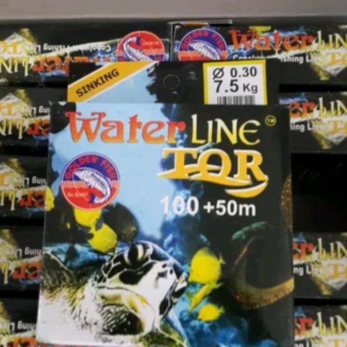 Senar Pancing Waterline Goldenfish Tor Coklat 150 M