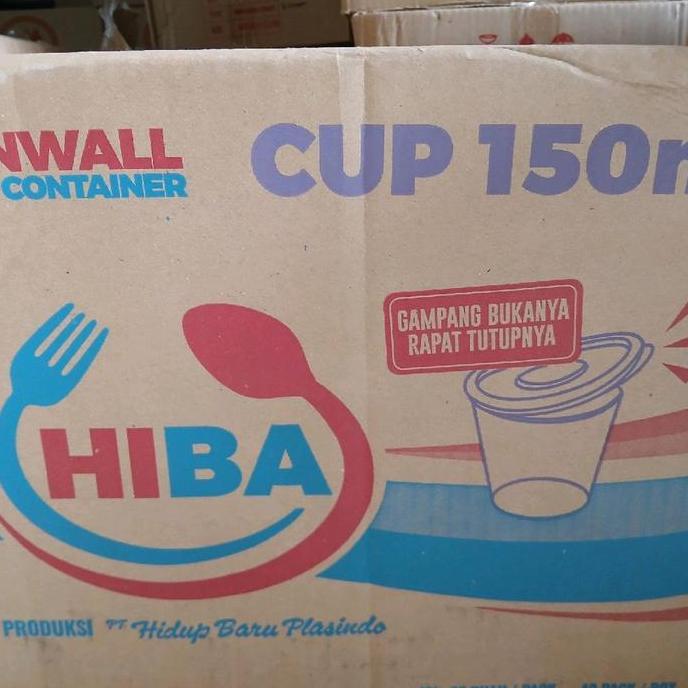 25pcs Cup Puding 100ml 150ml / Thinwall Cup Puding Hiba 100ml 150ml / Sauce Cup