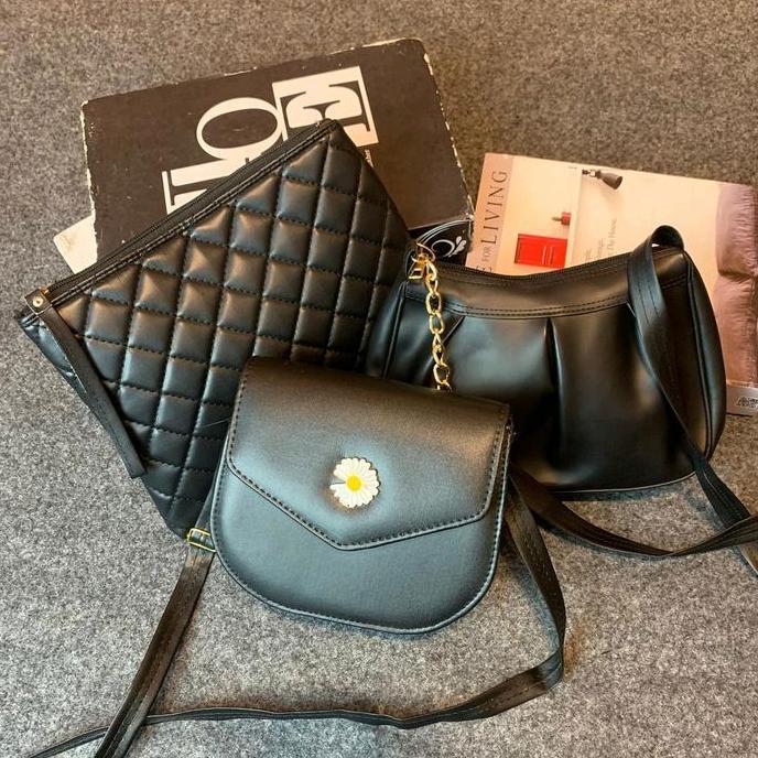 Kasora- 50Ribu Isi 3 Versi Tas Selempang Wanita Flowy Slingbag