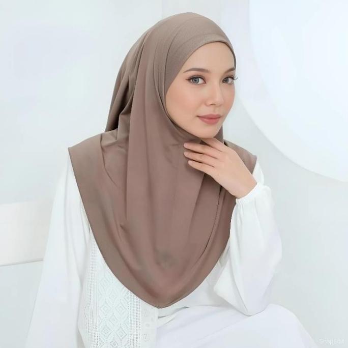 Hijab Instan Jersey Non Pet/Jilbab Bergo Jersey Non Pet