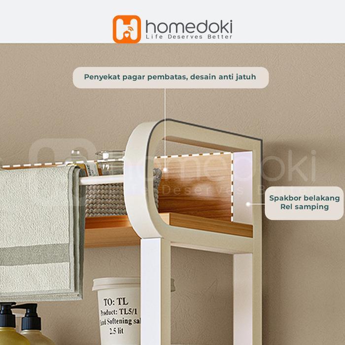Homedoki Rak Serbaguna /Rak Laundry / Rak Mesin Cuci / Rak Penyimpanan Serbaguna Besi