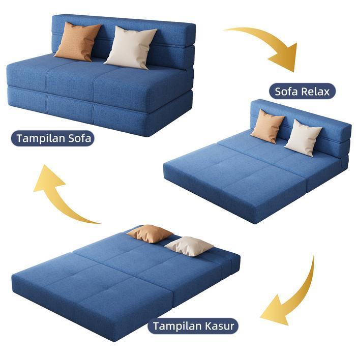 MeeXi Sofabed Density 23 Sofa Bed Minimalis Sofa Tidur / Sofa Kasur / Sofa Vacuum Compressible bonel
