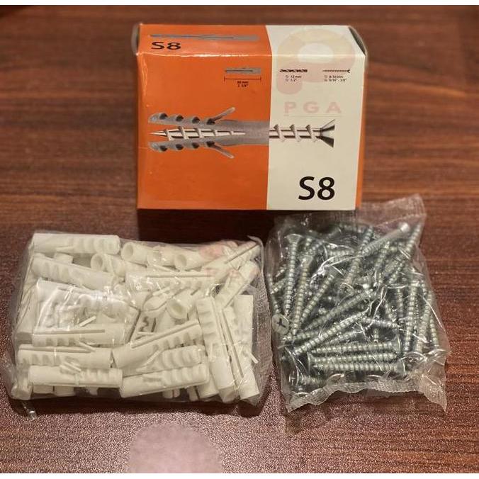 Nutbolt- Sekrup S8 / Sekrup Tembok S8