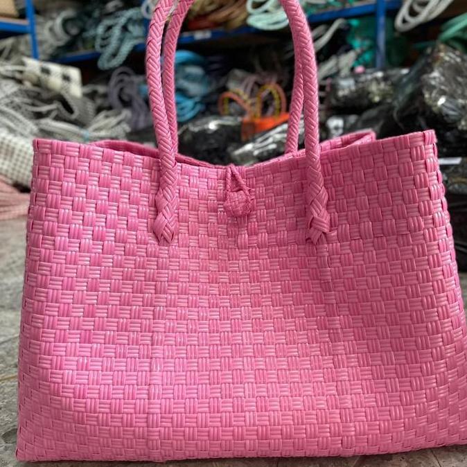 Kasora- Tas Petty Xxl / Tas Keranjang Besar / Tas Jali Jumbo Polos Tote Totebag Wanita Perempuan