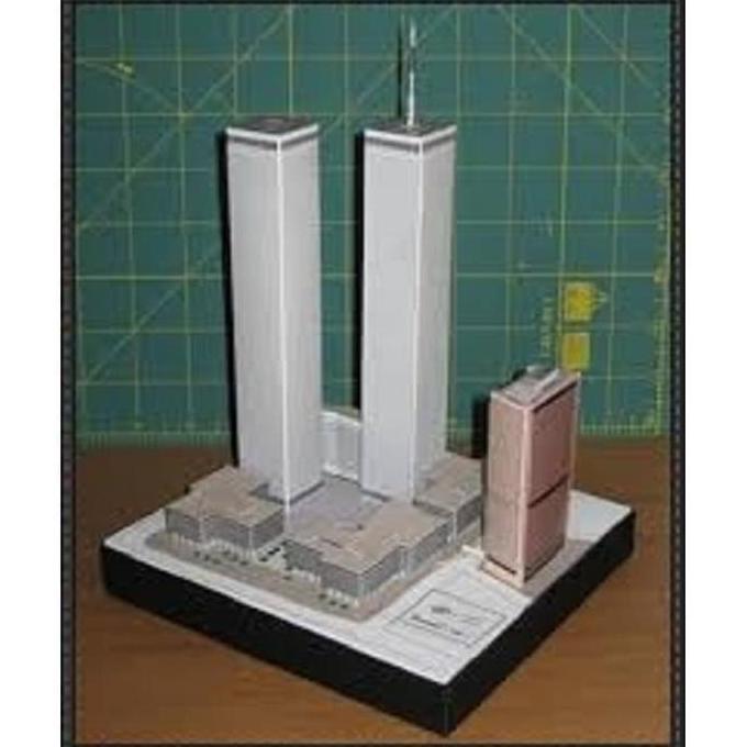 DIY PaperCraft Diorama Gedung World Trade Center