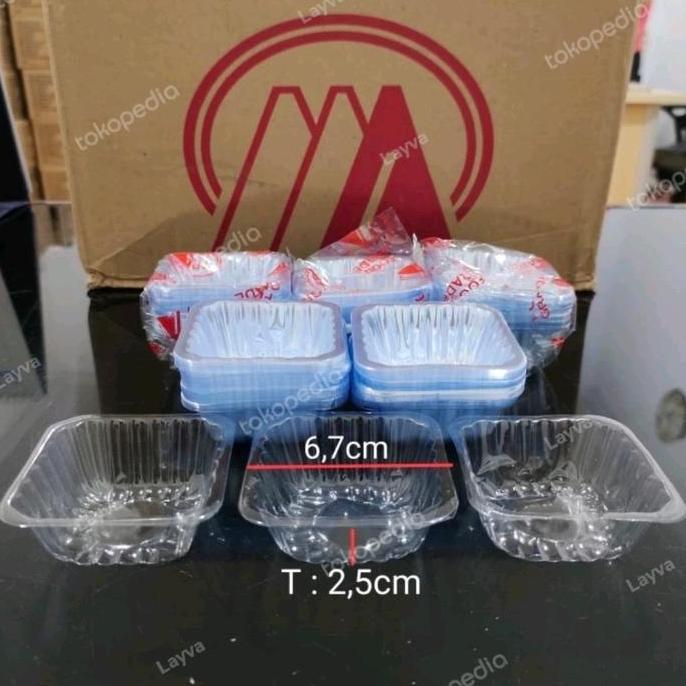 Mika Cup Kue Kotak / Bulat / Mika Pudding Dessert Mika Sambel / Roti