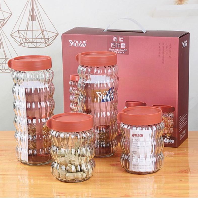Toples Kaca Ariana Set Kue Lebaran