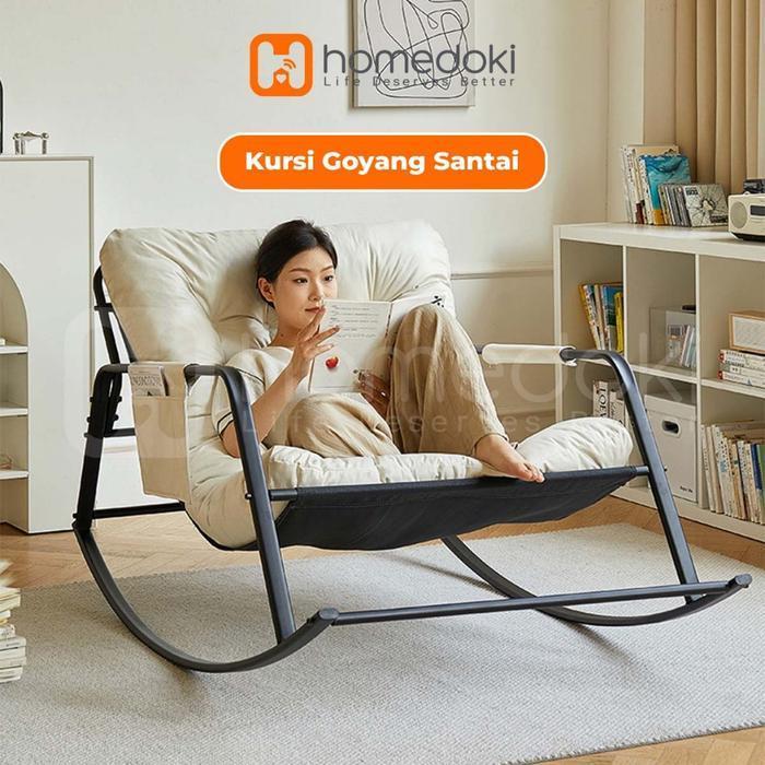 Homedoki Sofa Santai Kursi / Goyang Santai Kursi / Sofa Malas / Kursi Tidur Sofa / Kursi Sofa Multif
