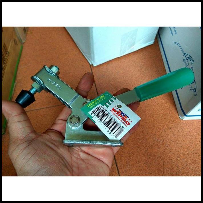 TERBARU TOGGLE CLAMP KLEM WIPRO TCH911 HEAVY DUTY TOGGLE CLAMP KLEM HORISONTAL 227KG KLEM DIY WOODWO