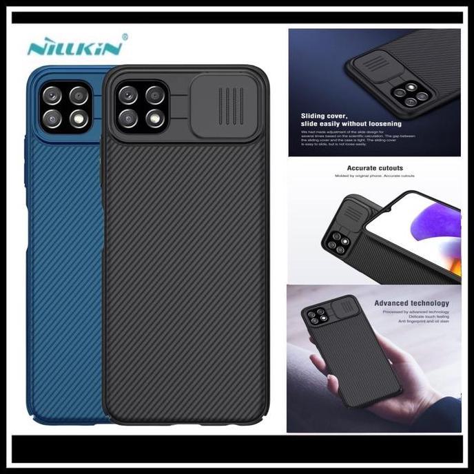 NEW Samsung Galaxy A22 5G Nillkin Camshield Original Case Hard Casing Cover Hardcase