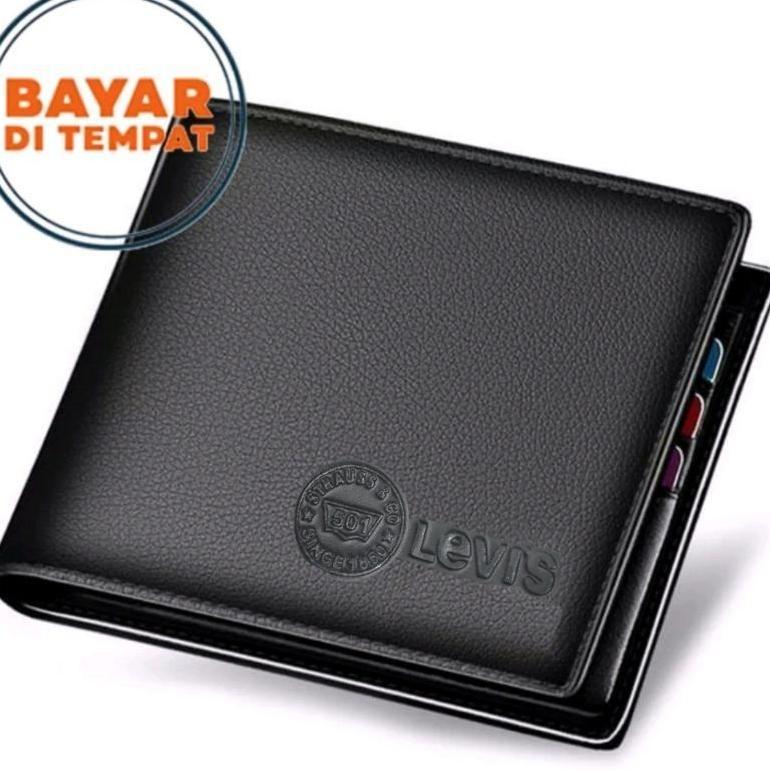 Sale Dompet Pria Kulit Sintetis Logo Embos LV5000