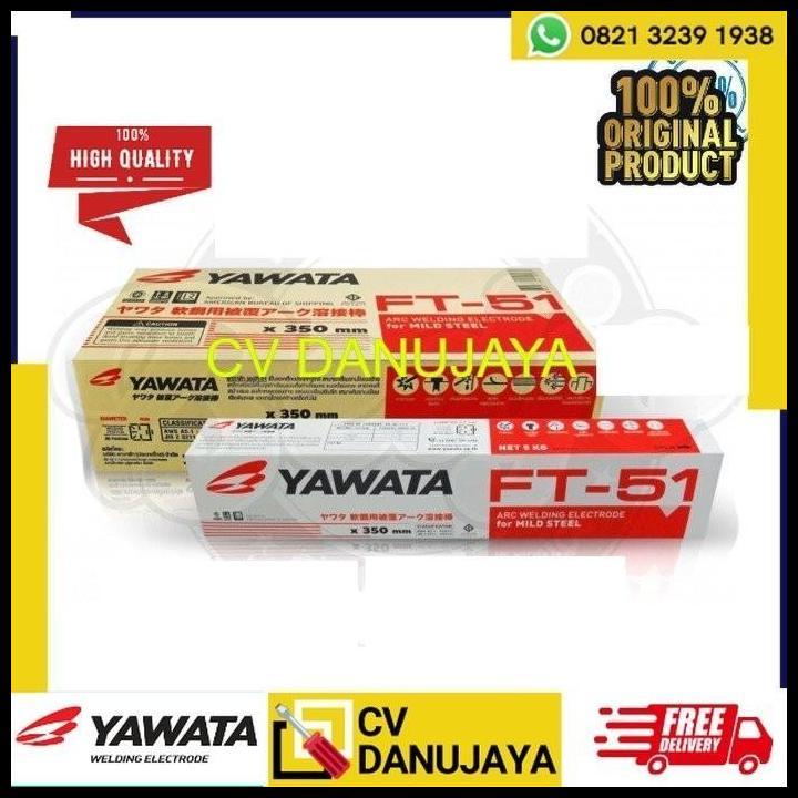 TERLARIS YAWATA KAWAT LAS LISTRIK BESI 2.6MM FT 51 WELDING ELECTRODE 2.6MM 2KG 