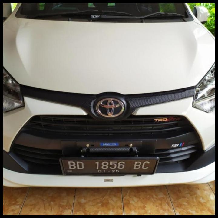 GRATIS ONGKIR DUDUKAN PLAT NOMOR MOBIL IGNIS JDM CARBON HITAM 