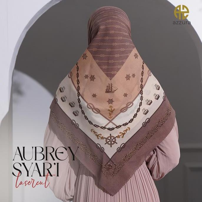 Promo New Aubrey 7 - [Syari Jumbo] 130 x 130 Azzura Scarf (Scarf Segi Empat Serat Perancis Premium W