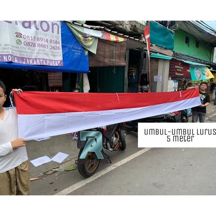 Umbul-umbul Merah Putih Lurus 5 Meter