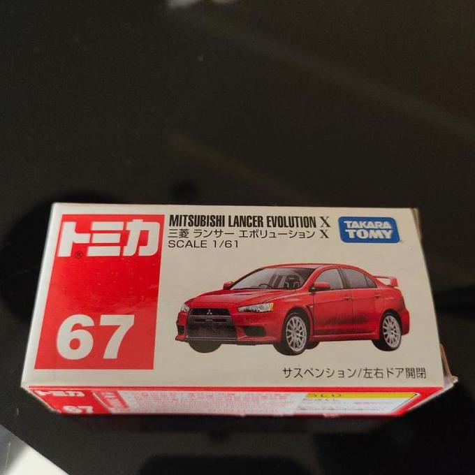 tomica 67 mitsubishi lancer evolution x 10