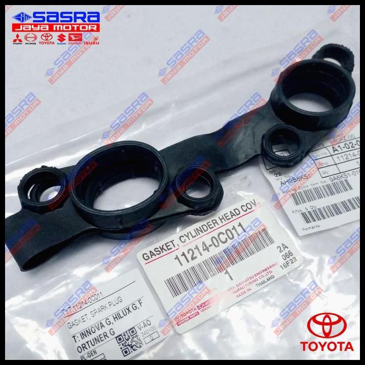 TERBARU GASKET SPARK PLUG/PAKING BUSI INNOVA BENSIN|HILUX BENSIN|FORTUNER BENSIN 2005-2015 ORI TOYOT