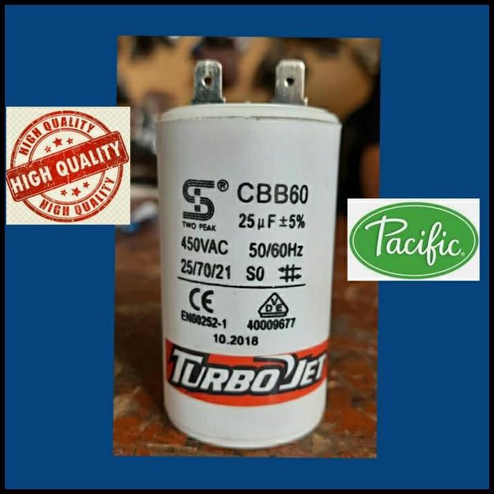 TERLARIS KAPASITOR POMPA AIR JET PUMP WASSER PC 250 OTOMATIS TANGKI TABUNG