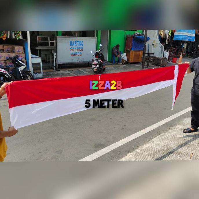 umbul umbul merah putih panjang 5 meter