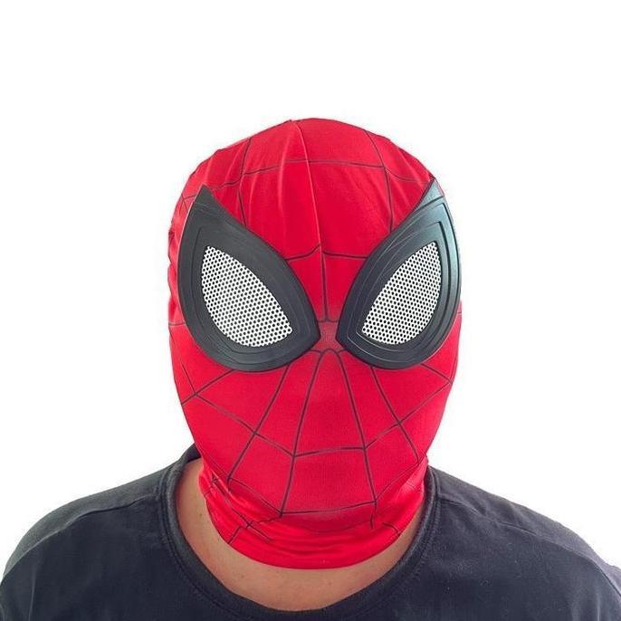 topeng spiderman kain cosplay masker spiderman kostum wajah spiderman