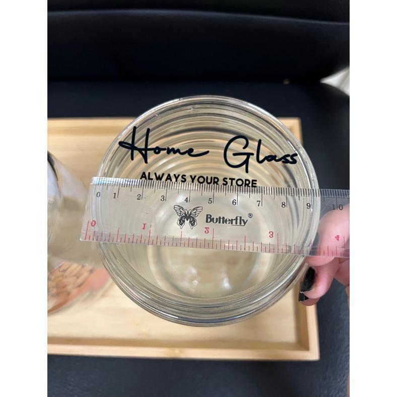 Toples Kaca Kedap Udara 1 Liter Tutup Airtight