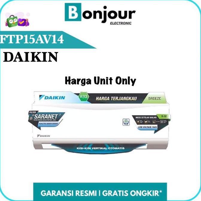 Sale Ac Daikin 1/2 Pk Ftp15Av14 Breeze 1/2Pk Daikin Ftp15Av Breeze 0.5 Pk