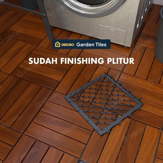 Lantai Kayu Decking Tile Parket Outdoor Dekoro Tile Collections