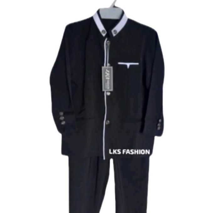 Koko anak atau jasko anak polos Setelan ,simple Nyaman juga elegant Baju Muslim Pria Couple Kain Kan