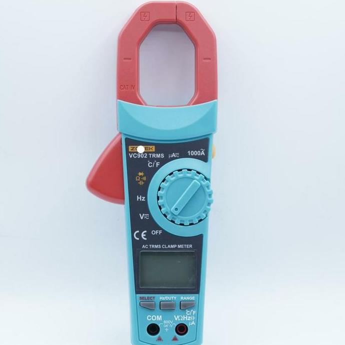 Grosir Blue Vc902 Tang Ampere Clamp Multimeter 1000A True Rms Auto Ranging Alat Digital Sku 2.002.07