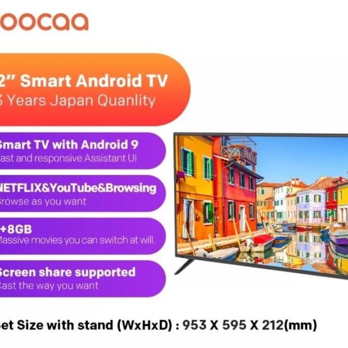 Promo Led Tv Coocaa 42 Inch 42S3G Smart Android 9.0 Netplix