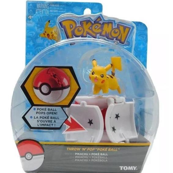 Tomy Pokemon Throw N Pop PIKACHU + POKE BALL