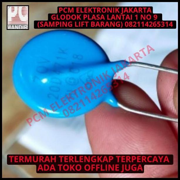 HOT DEAL MOV VARISTOR 20D471K 20D471ANTI PETIR BUAT 220V TEGANGAN MAKSIMAL 275V 