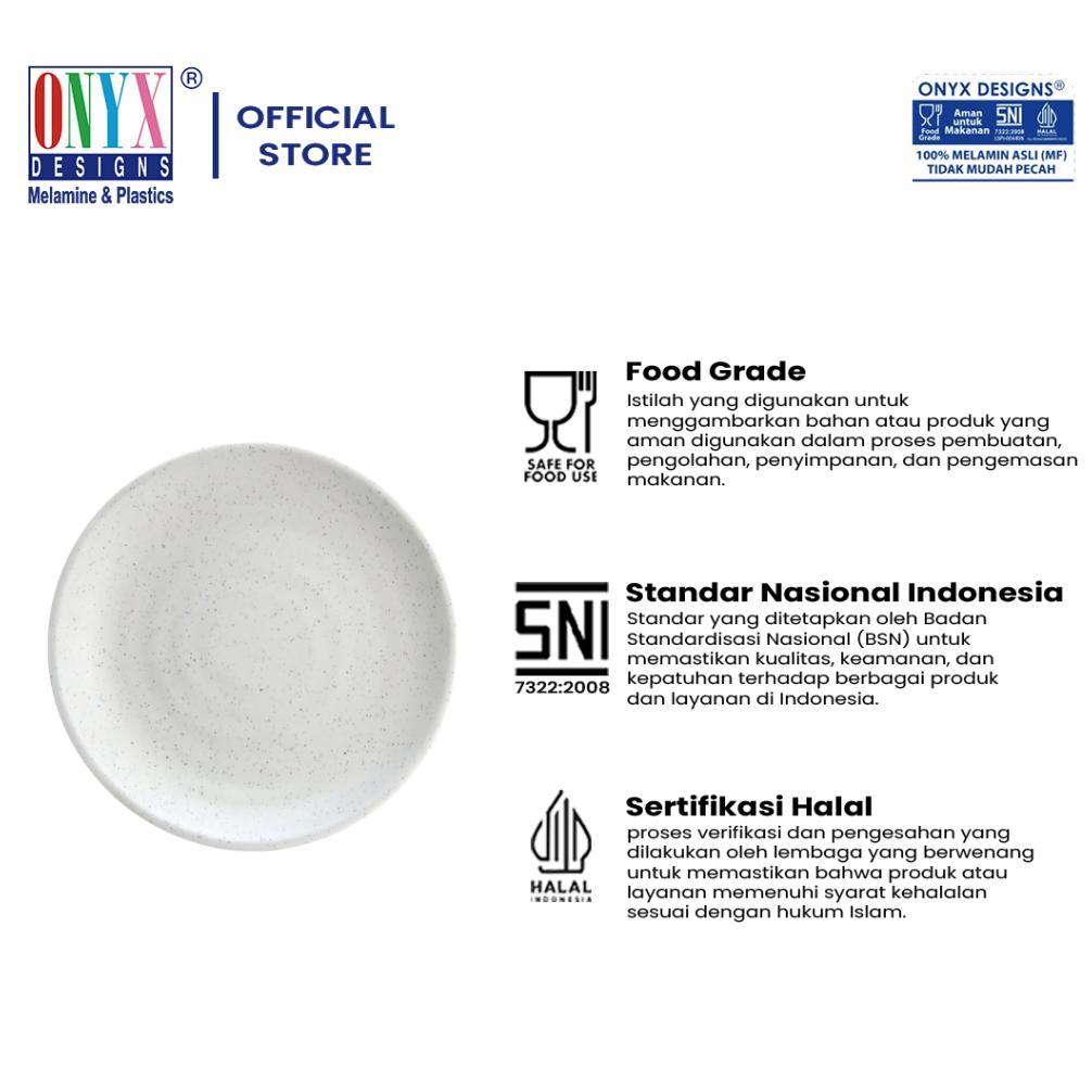 Onyx Piring Kue Ceper 6 Inch Melamin