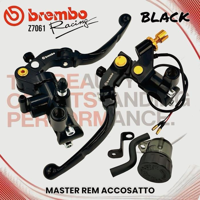 Handle Master Rem Accossato Model Rcb S1 Tipe Radial 1Set Kanan Kiri Full Cnc + 1Tabung Universal Pn