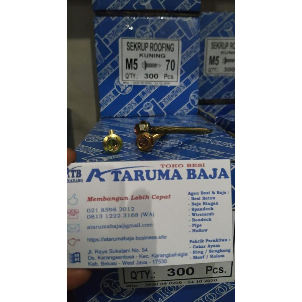 Sale Skrup Roofing 7 Cm - Skrup Spandeck M5 X 70 - Paku Roofing Spandeck