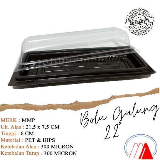 MIKA BOLU GULUNG KECIL BGT 22 MIKA BROWNIES MIKA PLASTIK TEMPAT KUE