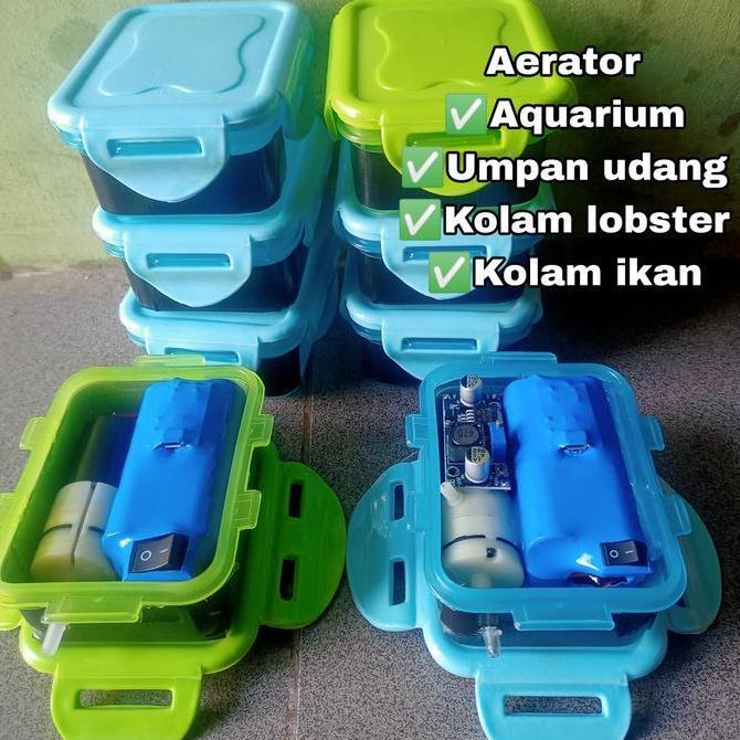 Aerator Udang Hidup Bisa Di Charger Kuat Hingga 40Jam Mesin Pompa Udara Aquarium Udang Umpan Pancing