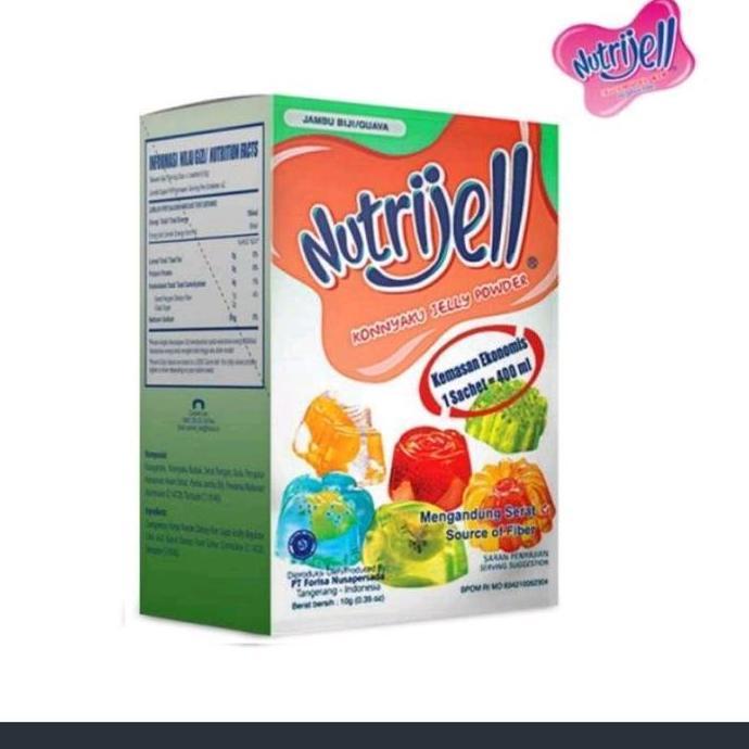 Zairyo- Ekonomis Nutrijell Per Pak Isi 12 Pcs Nutrijel Cokelat Nutrijel Leci 10Gr Kecil Nutrijel Cok