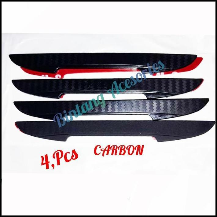 DISKON DOOR GUARD PELINDUNG PINTU MOBIL AVEO CHEVROLET CARBON POLOS 